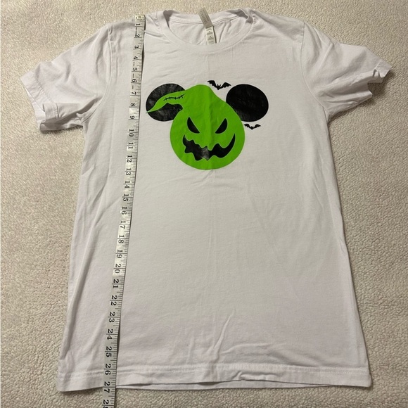 Oogie Boogie Mickey Mouse White Short Sleeve Tee Shirt Bella Canvas - Picture 8 of 9
